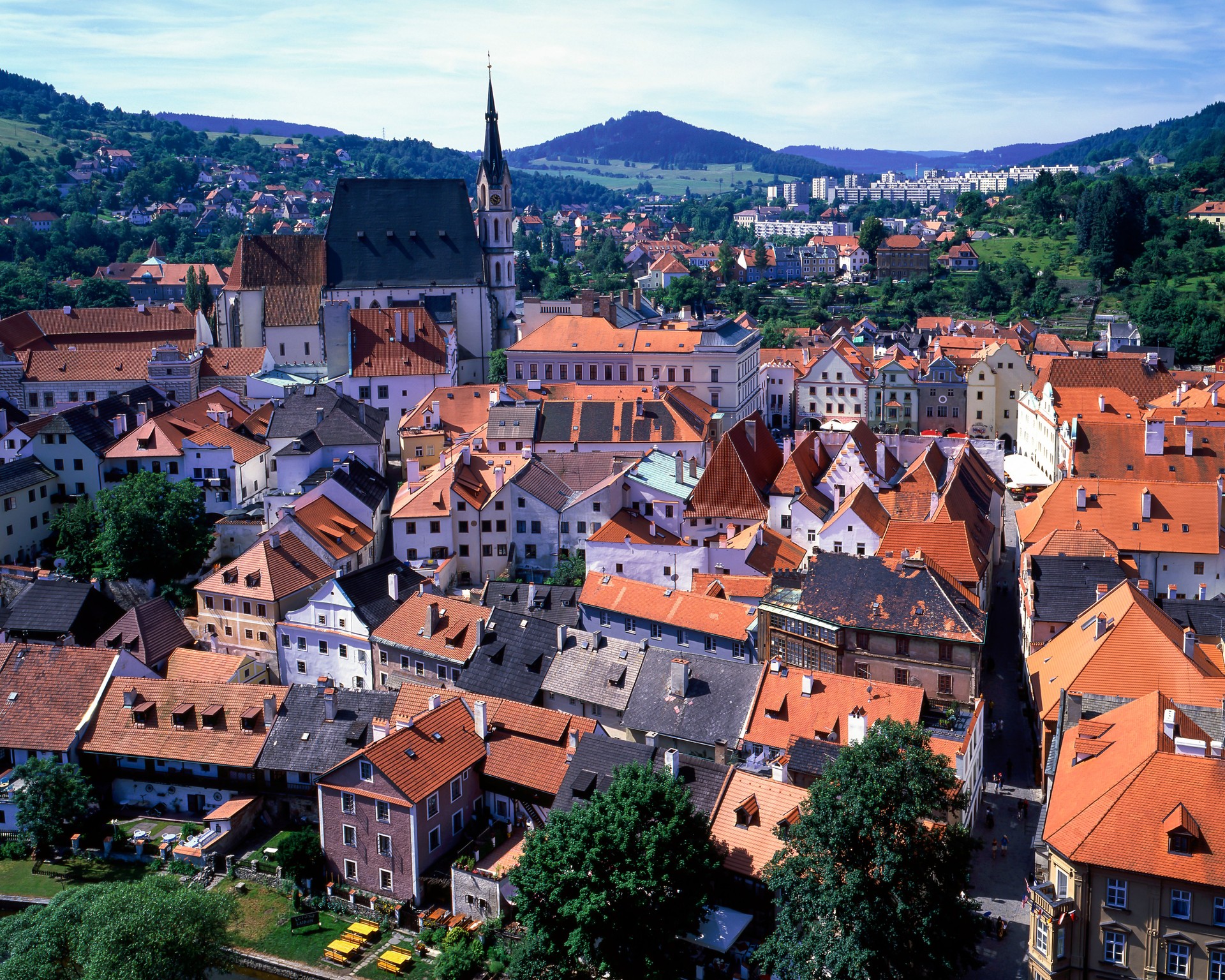Český Krumlov Townscape and St. Vitus Church